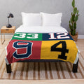 Boston sports-themed plush blanket