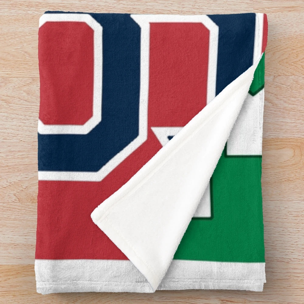 Boston sports-themed plush blanket