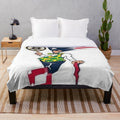 Boston sports themed plush blanket