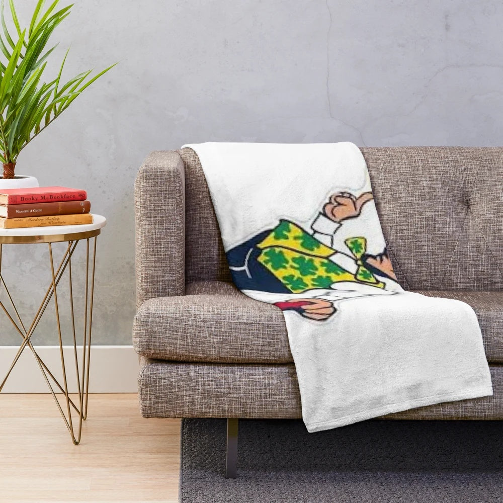 Boston sports themed plush blanket