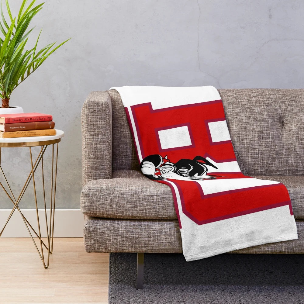 Boston Terriers Inspired Plush Blanket with Team Logo
