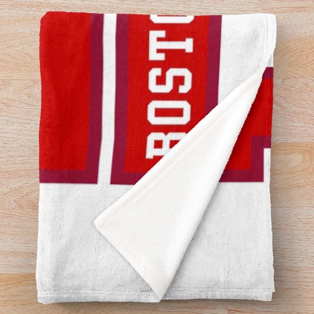 Boston Terriers Inspired Plush Blanket with Team Logo