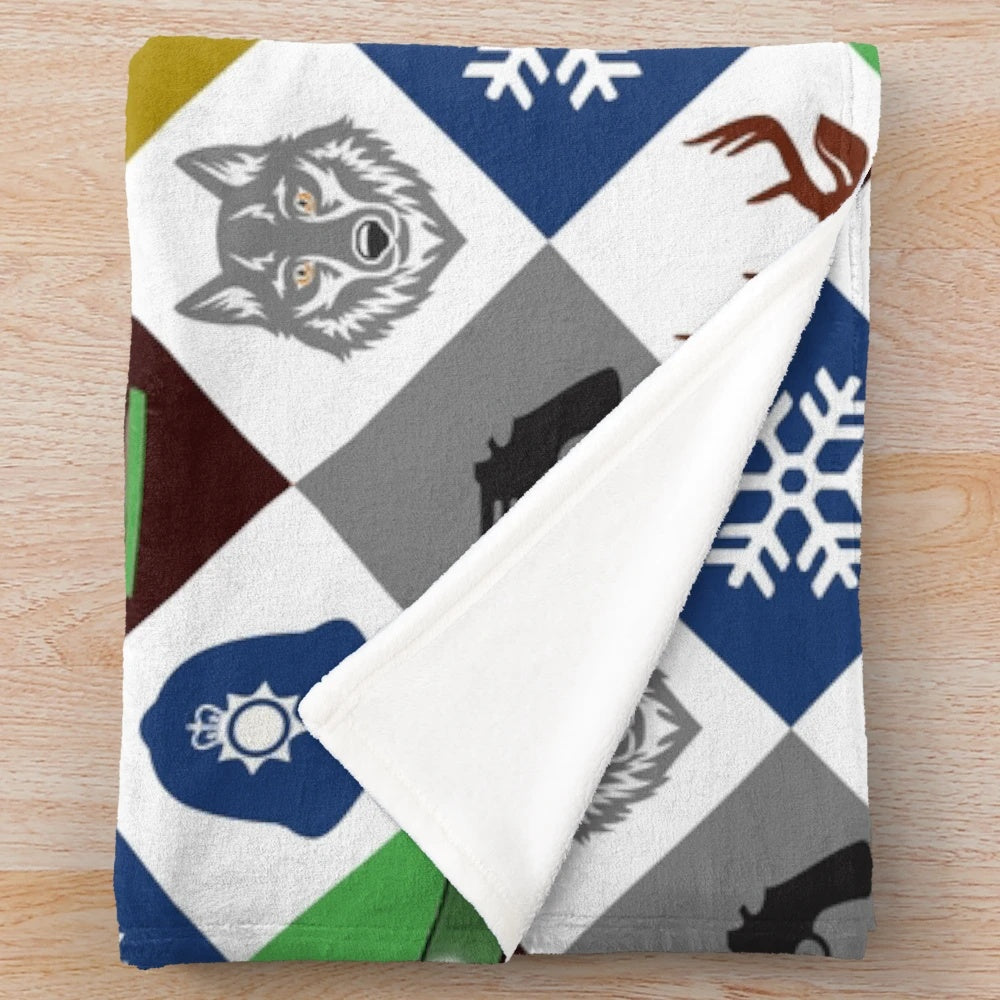 Box of Delights Themed Plush Blanket