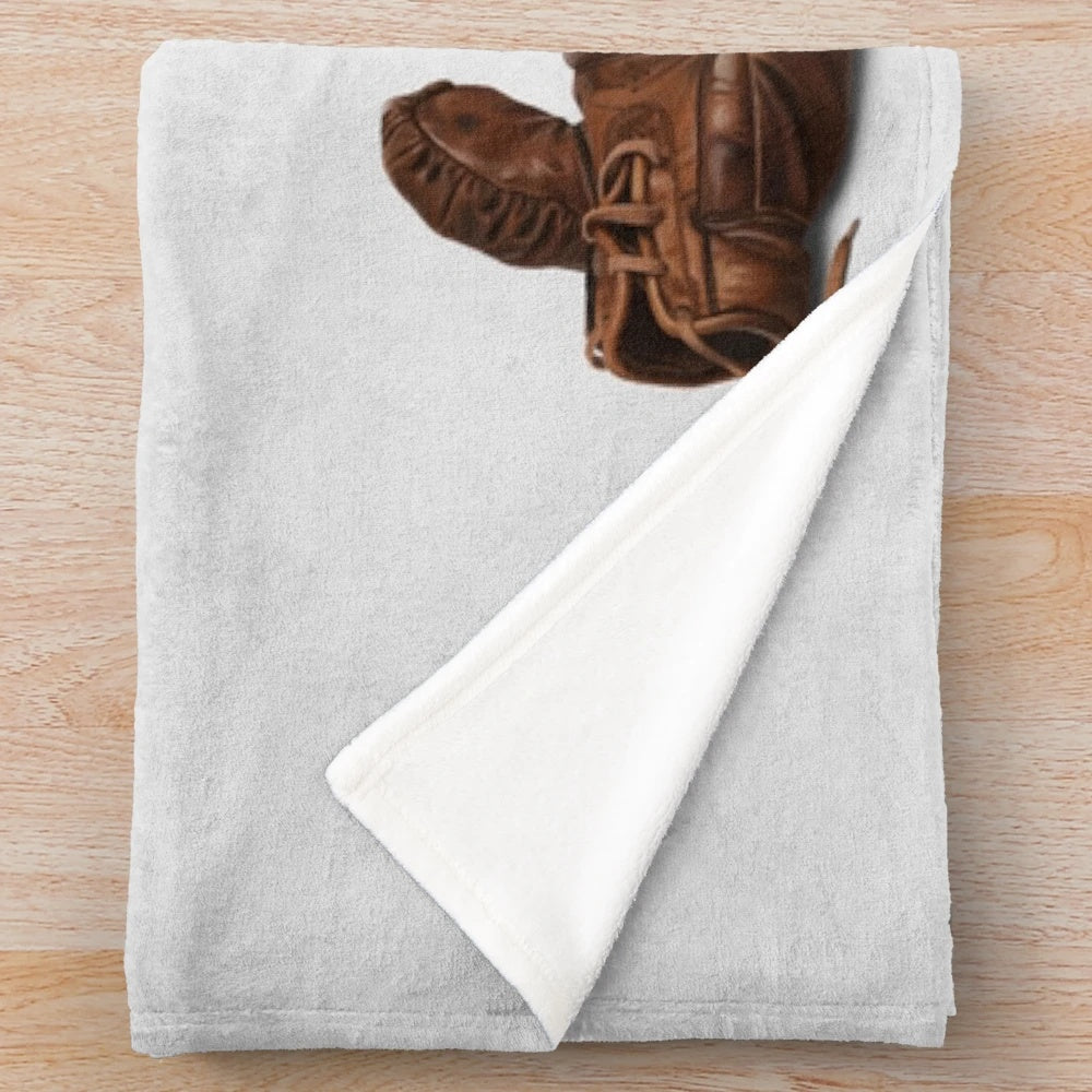 Boxer dog themed plush blanket