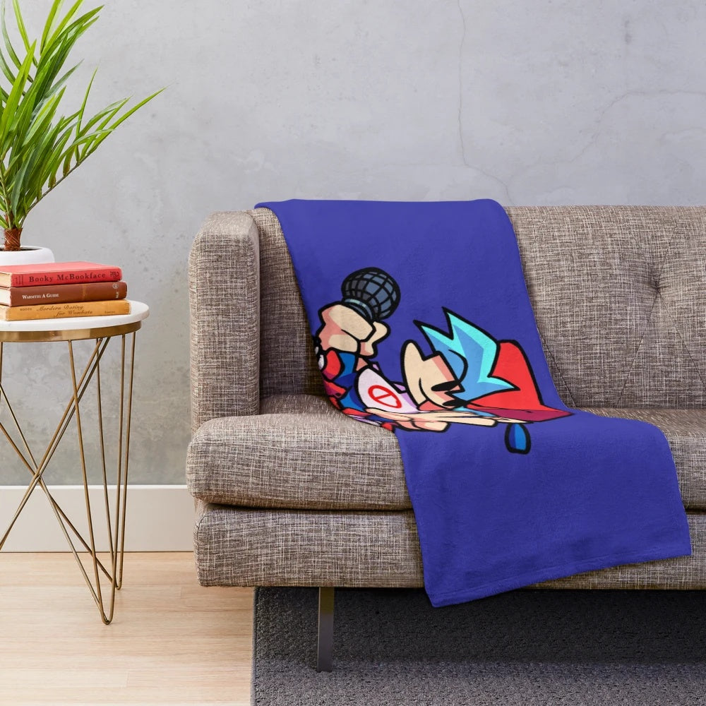 Boyfriend plush blanket from the popular game Friday Night Funkin