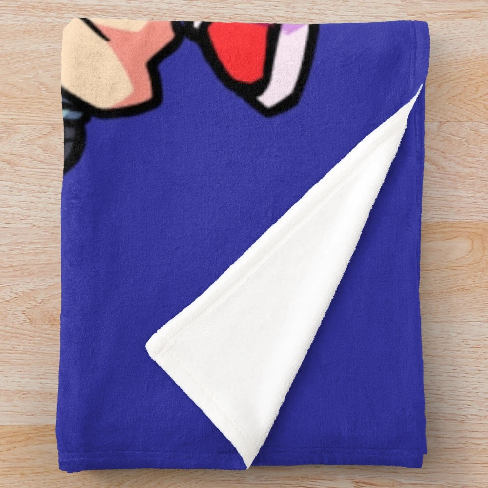 Boyfriend plush blanket from the popular game Friday Night Funkin