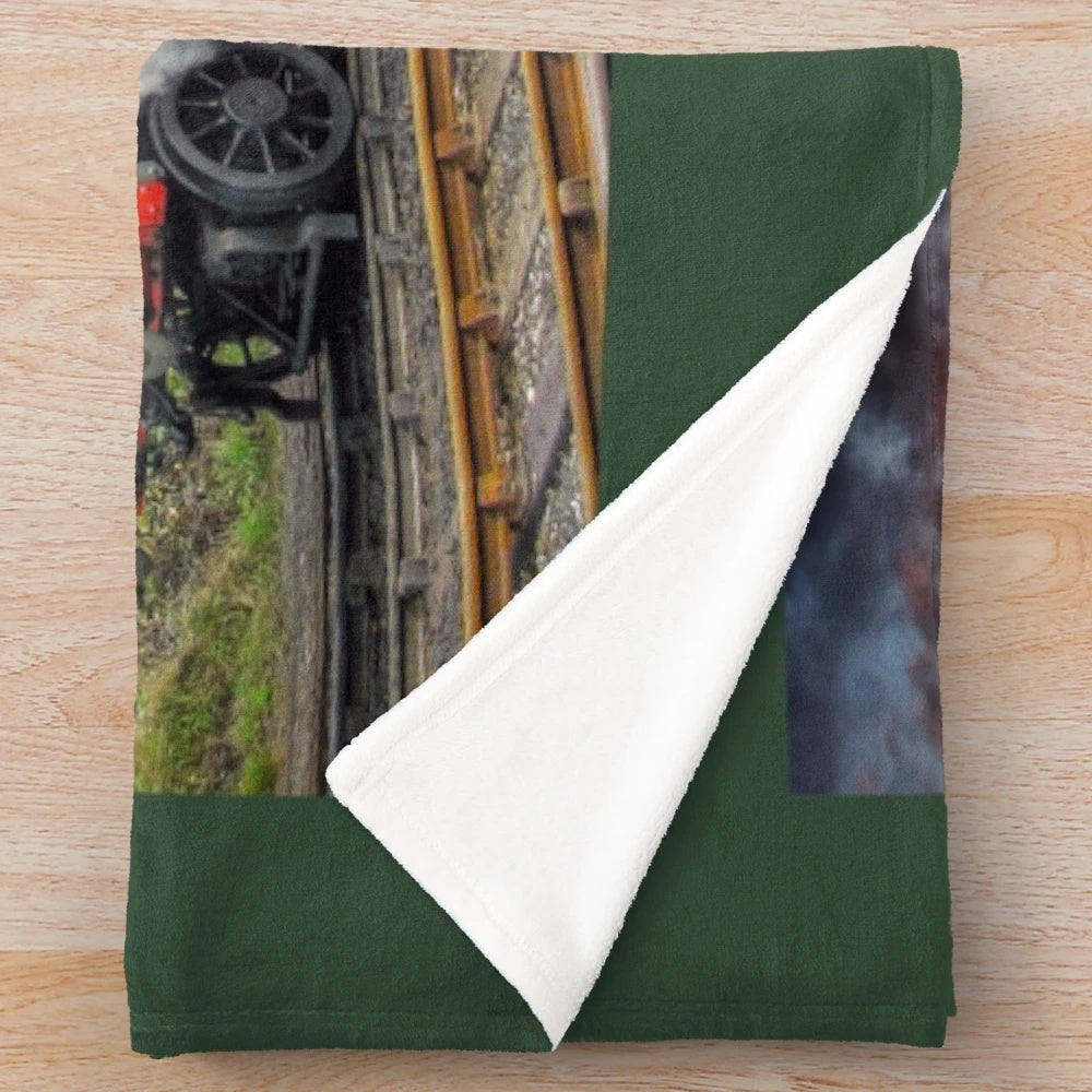 Bradley Manor Class Steam Locomotive Plush Blanket