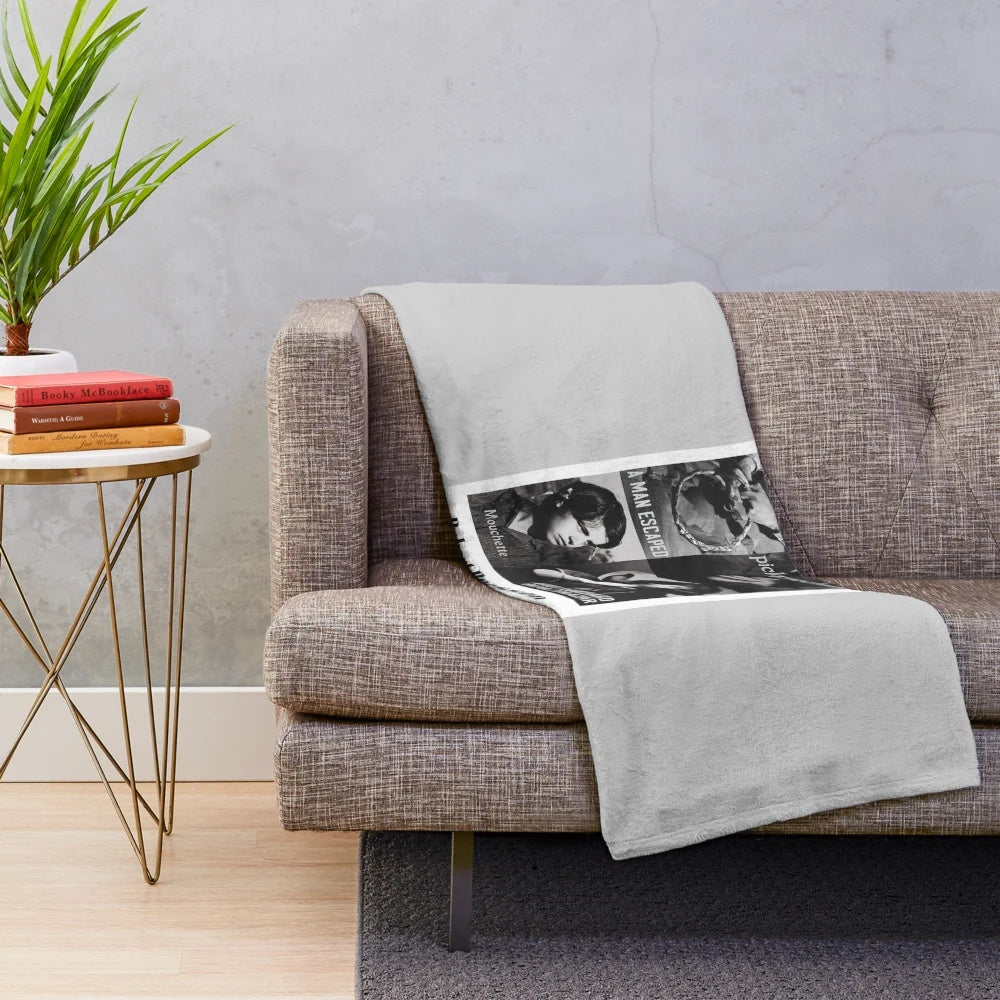 Bresson Plush Blanket featuring iconic French filmmaker Robert Bresson