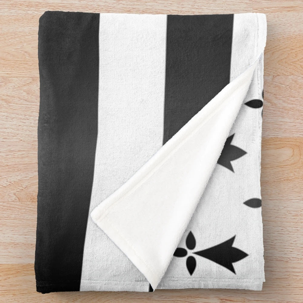 Breton flag plush blanket
