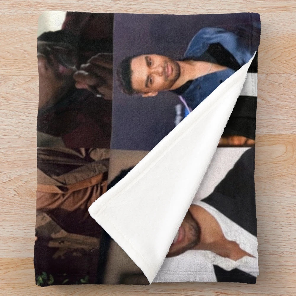 Rege-Jean Page plush blanket with a cozy, soft design