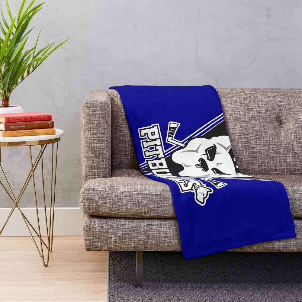Bristol Pitbulls plush blanket featuring the team's logo