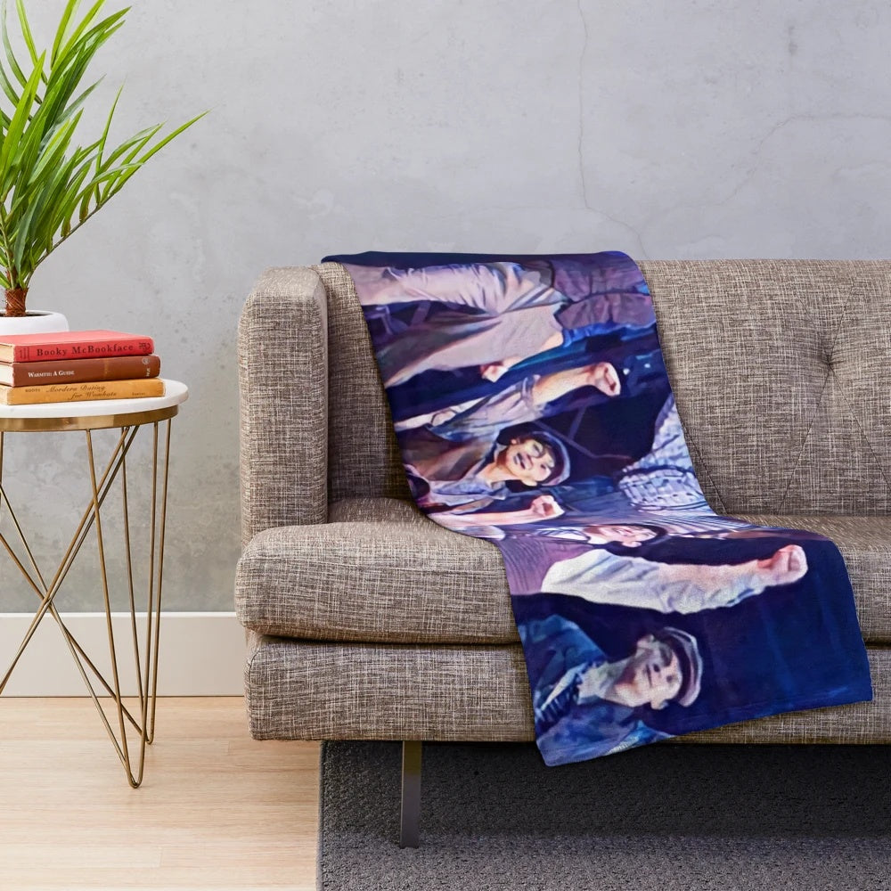 Plush blanket inspired by Broadway musicals