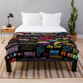 Broadway musicals-themed plush blanket