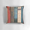 A plush pillow featuring book covers from the classic Brontë sisters' novels.