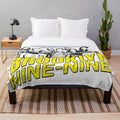 Plush blanket featuring the Brooklyn 99 TV show crew logo