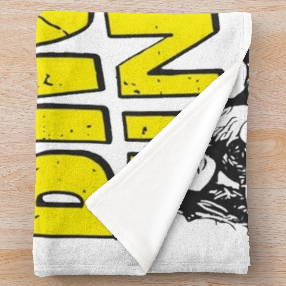Plush blanket featuring the Brooklyn 99 TV show crew logo