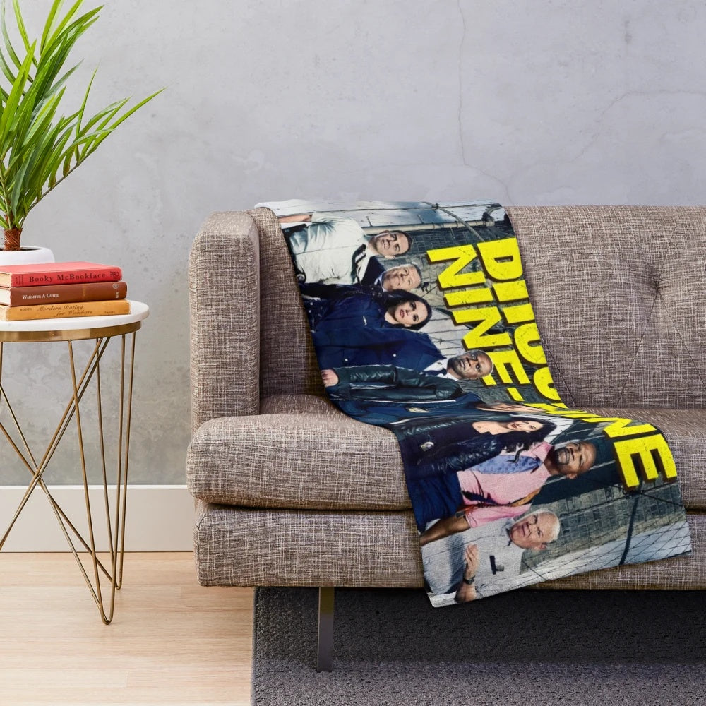 A soft and plush Brooklyn Nine-Nine themed blanket