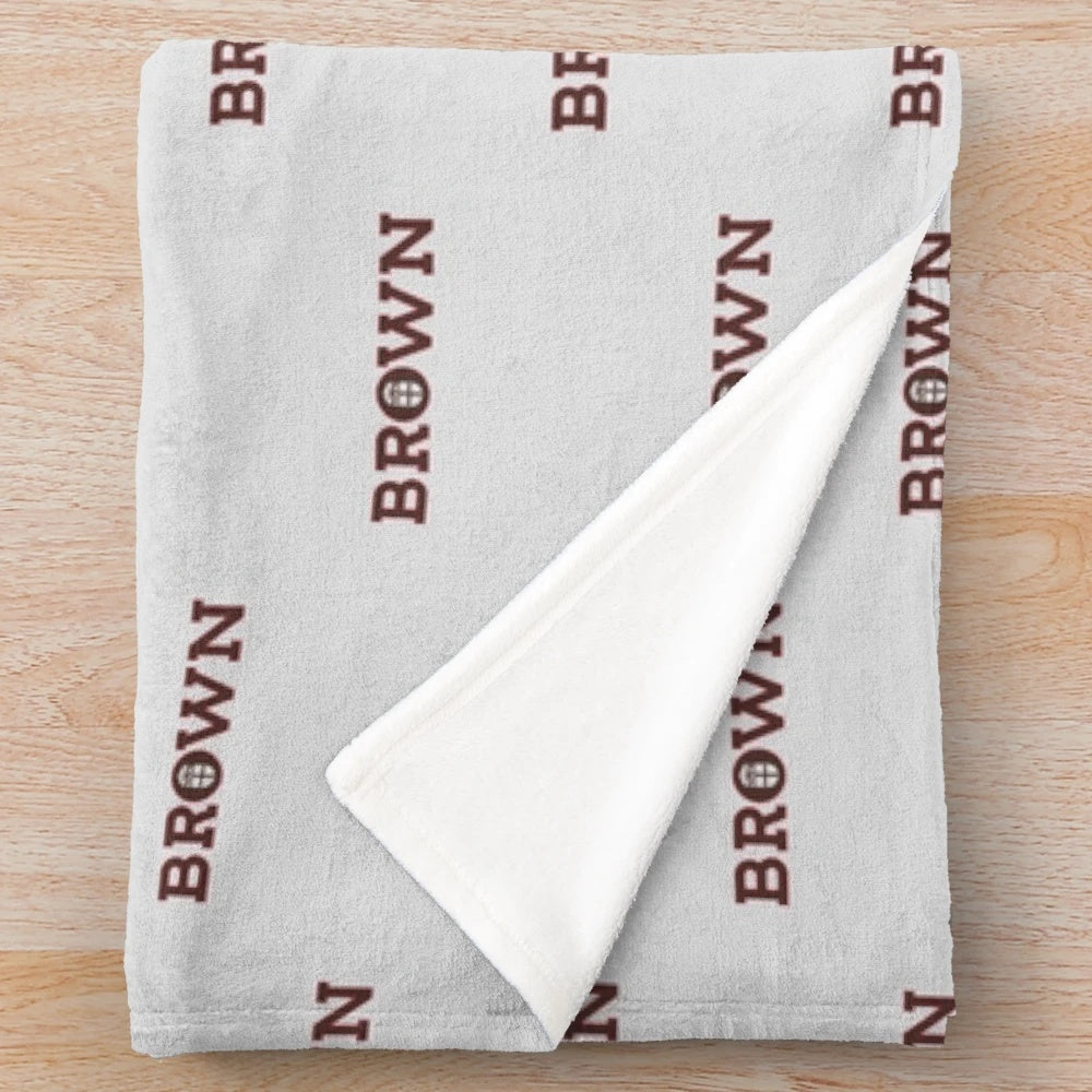 Brown University inspired plush blanket
