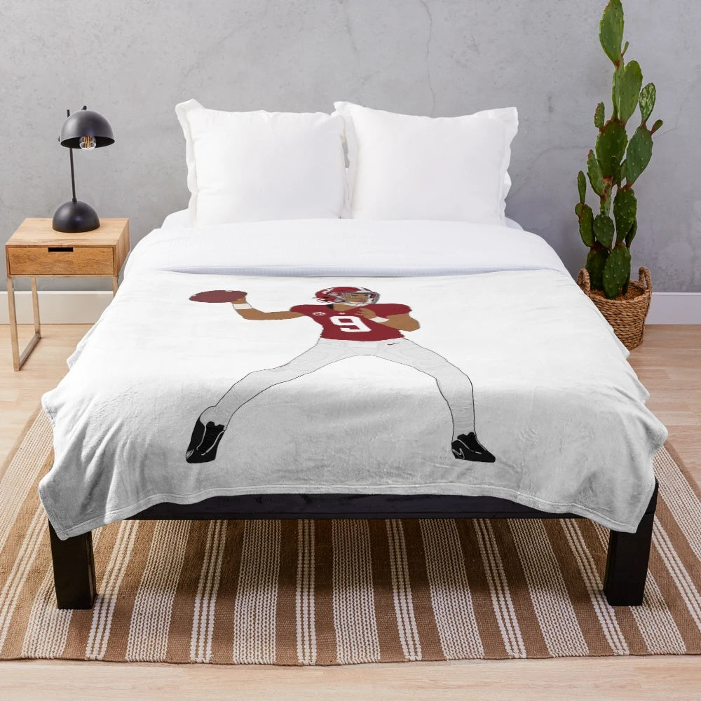 Bryce Young Plush Blanket for Alabama Crimson Tide Fans