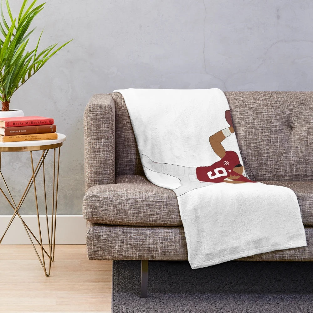 Bryce Young Plush Blanket for Alabama Crimson Tide Fans