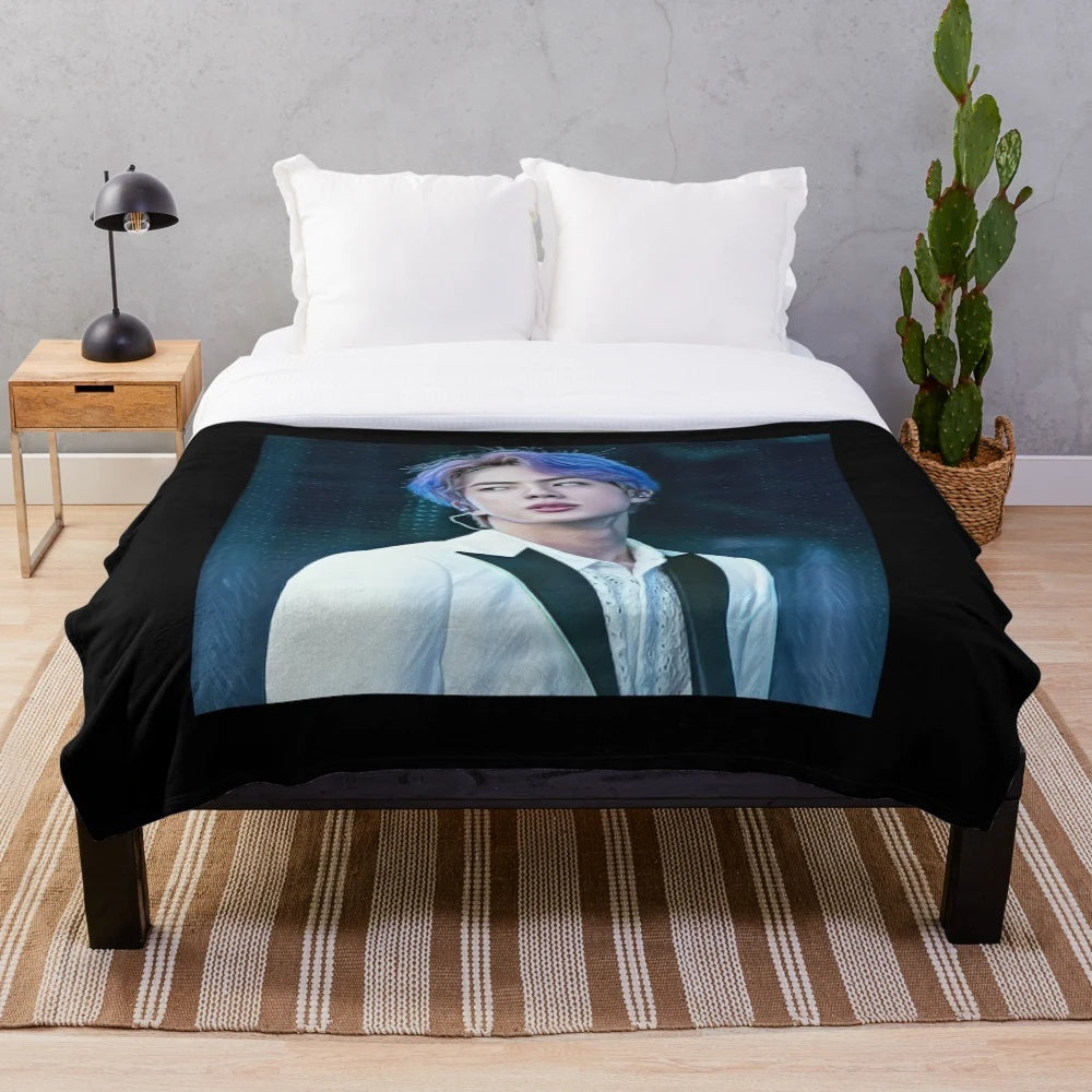 Soft and plush BTS-themed blanket for fans