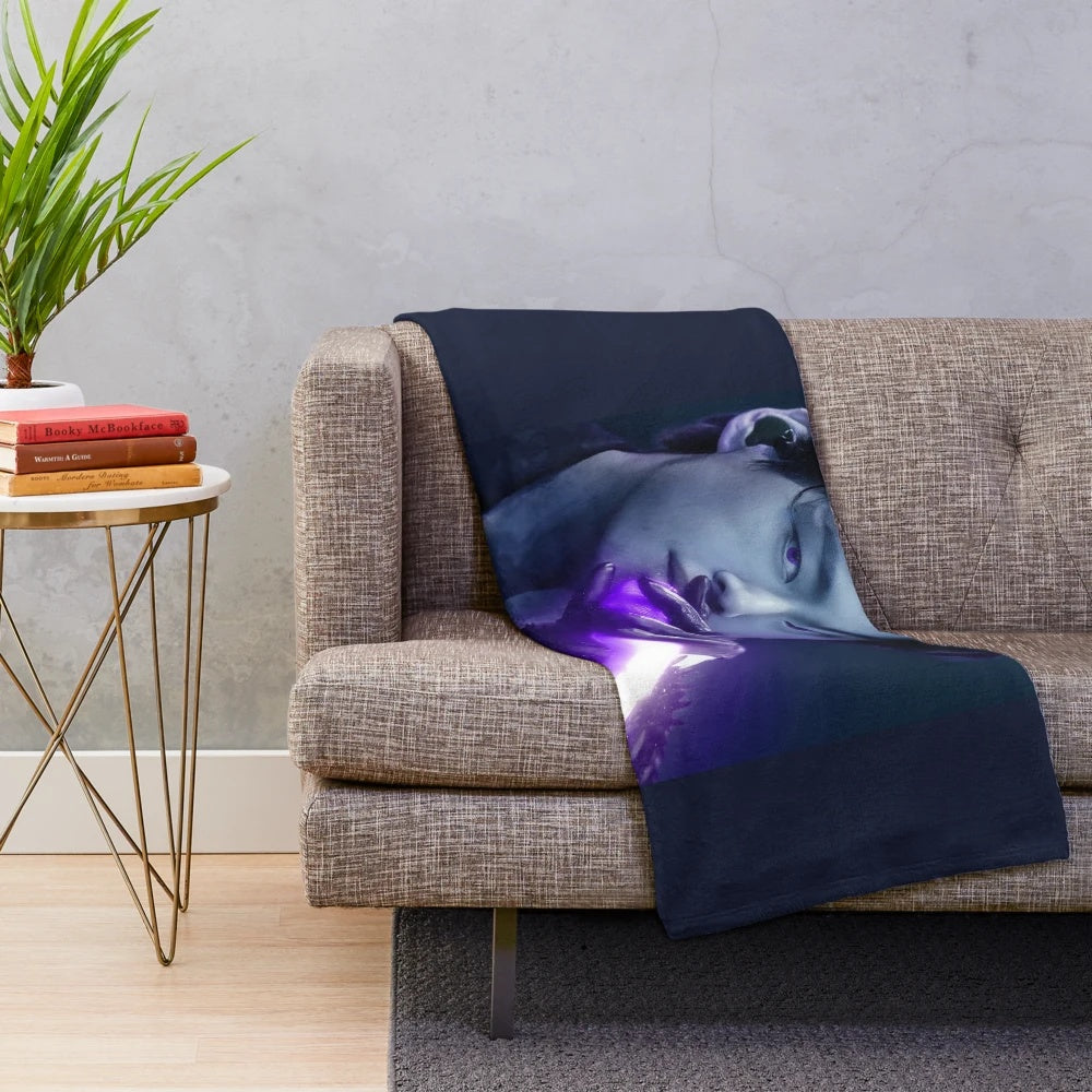 Soft and snuggly BTS V "I Purple You" themed plush blanket