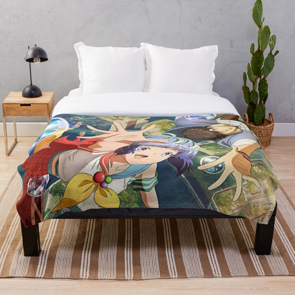 Bubble Anime Plush Blanket
