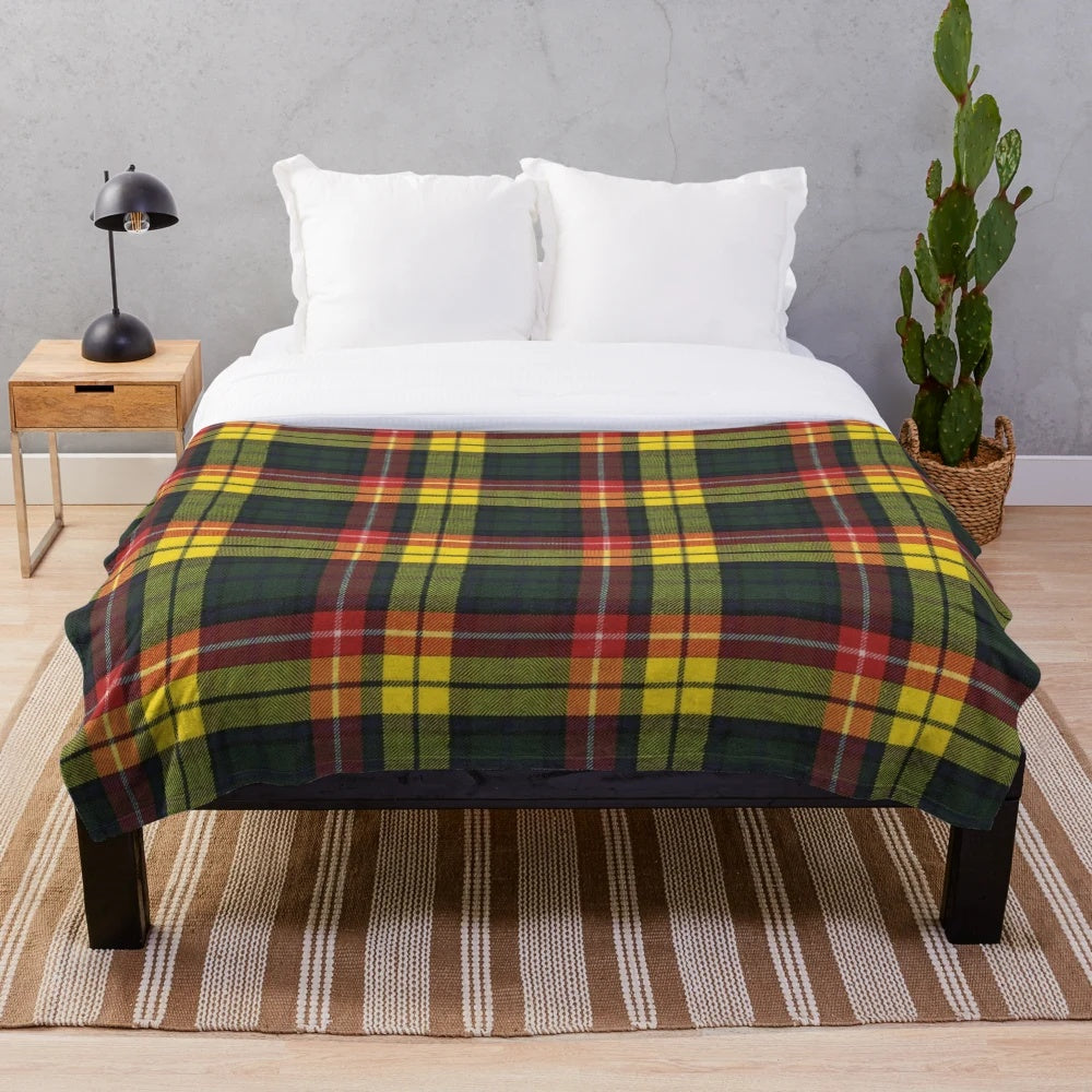 Buchanan M Original Scottish Tartan Plush Blanket