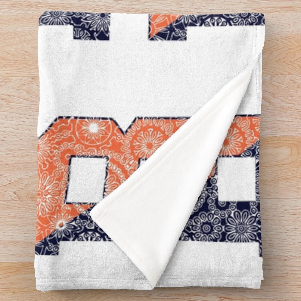 Bucknell University Plush Blanket with Bison Design