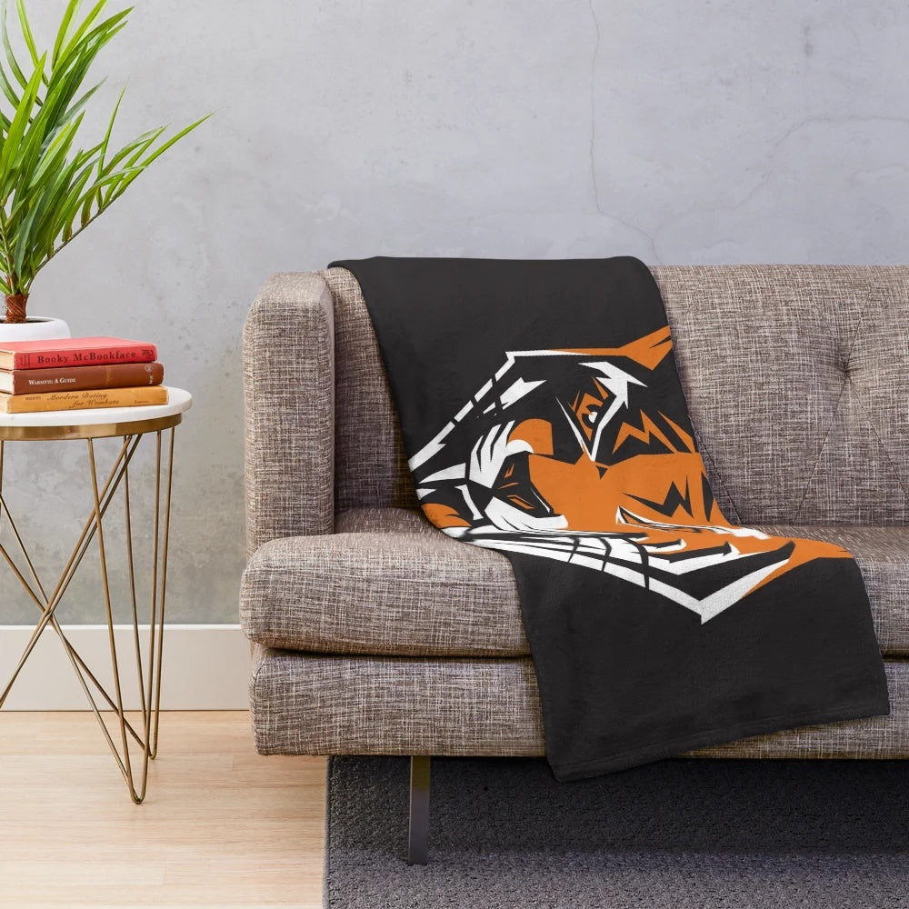 Buffalo Bengals plush blanket for sports fans