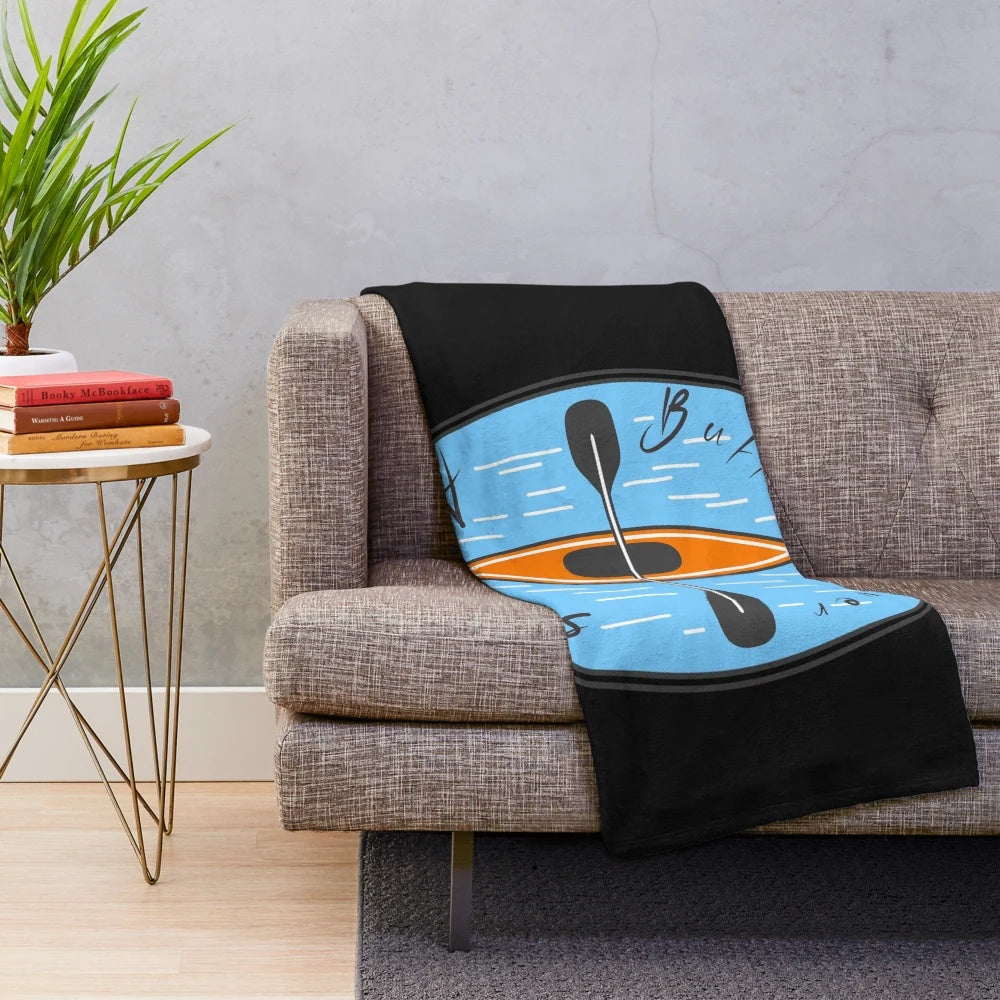 Buffalo River Arkansas Plush Blanket for Outdoor Activities