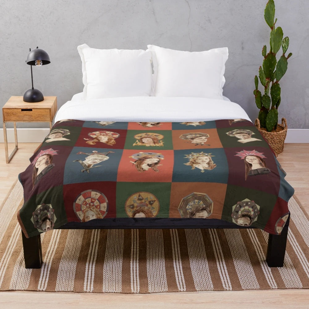 Buffy the Vampire Slayer plush blanket featuring the Scoobies of Sunnydale