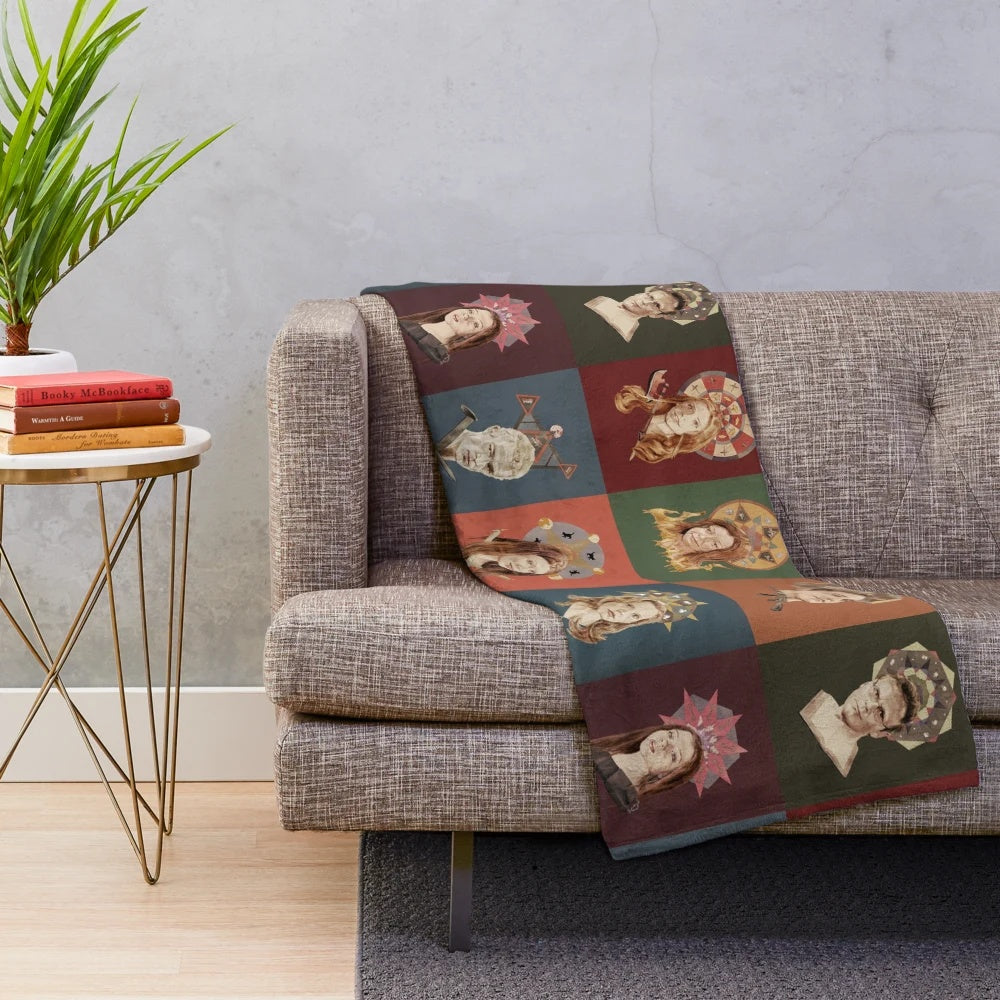 Buffy the Vampire Slayer plush blanket featuring the Scoobies of Sunnydale