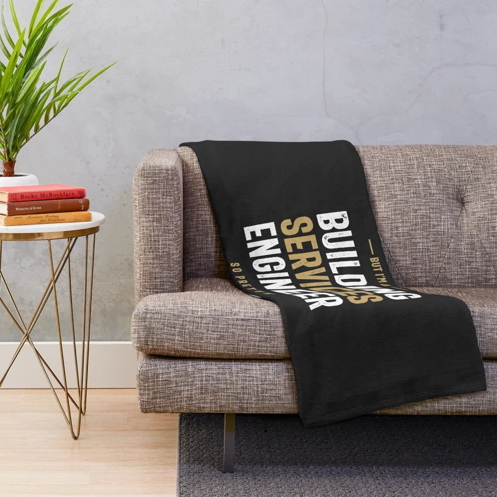 Building services engineer plush blanket