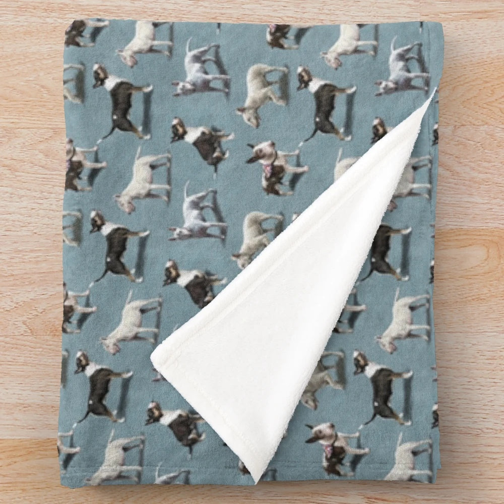 Bull Terrier Plush Blanket - Soft, Cuddly Home Decor
