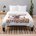 Bulldog plush blanket with cute dog design
