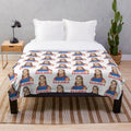 Bulldogs plush blanket featuring Bailey Smith design