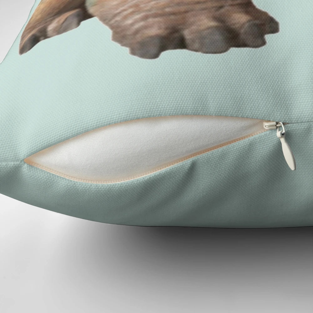 Soft, plush Pillow in the shape of a bumpy Ankylosaurus dinosaur, perfect for comfortable lounging and Netflix watching.