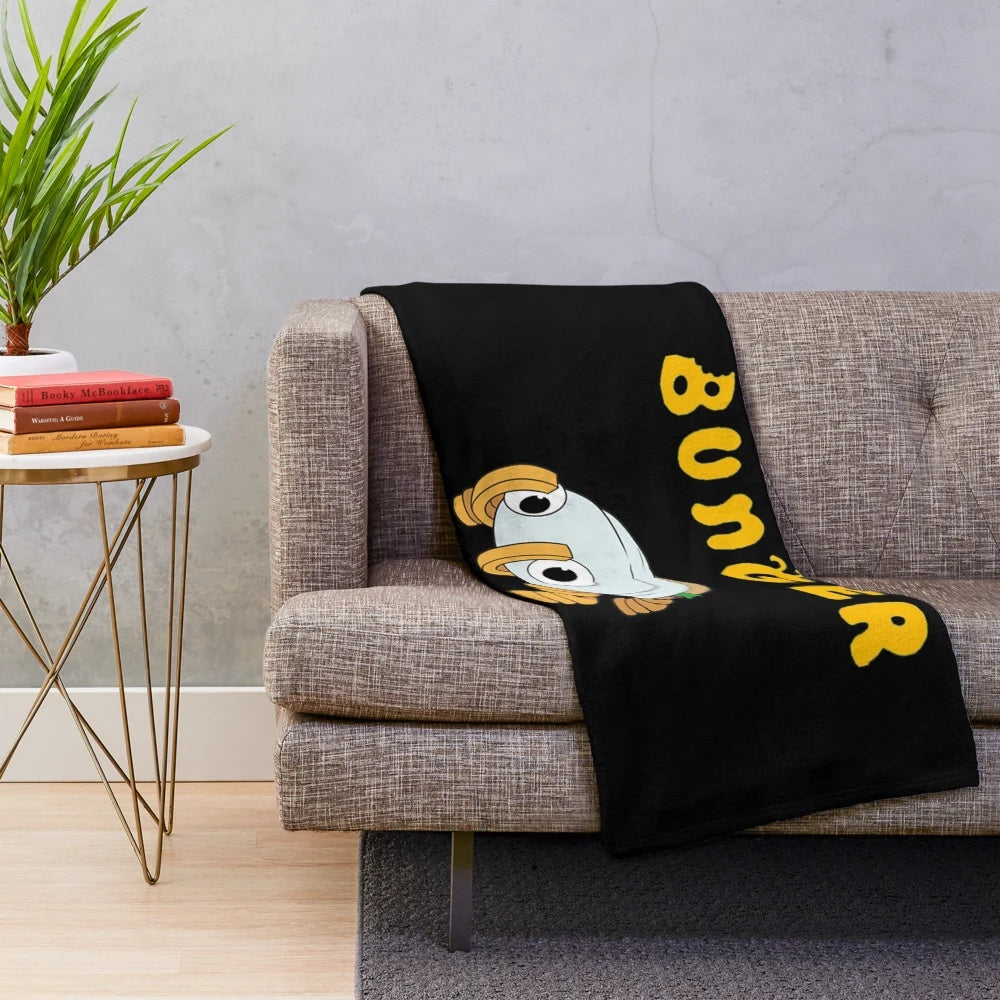 Bugsnax Bunger character plush blanket