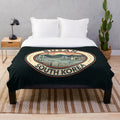 Busan South Korea travel art illustration plush blanket