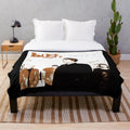 Bush band plush blanket with band logo and album art