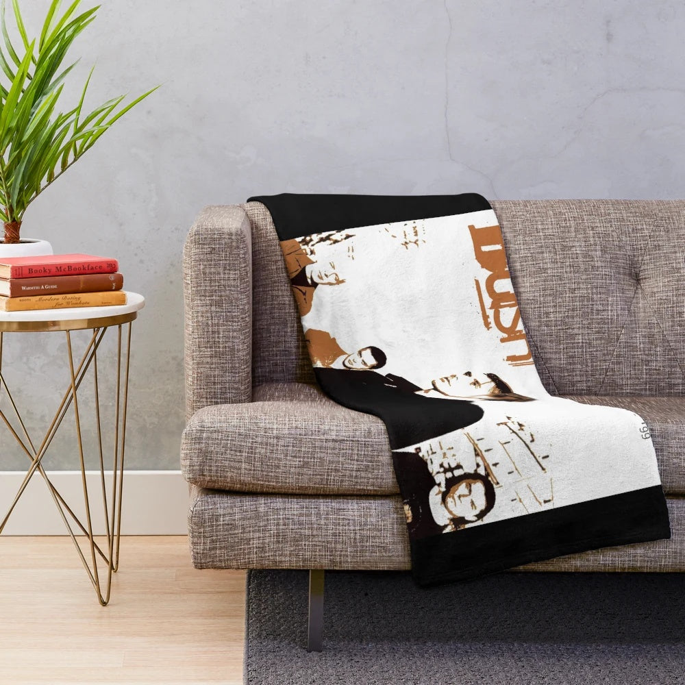 Bush band plush blanket with band logo and album art