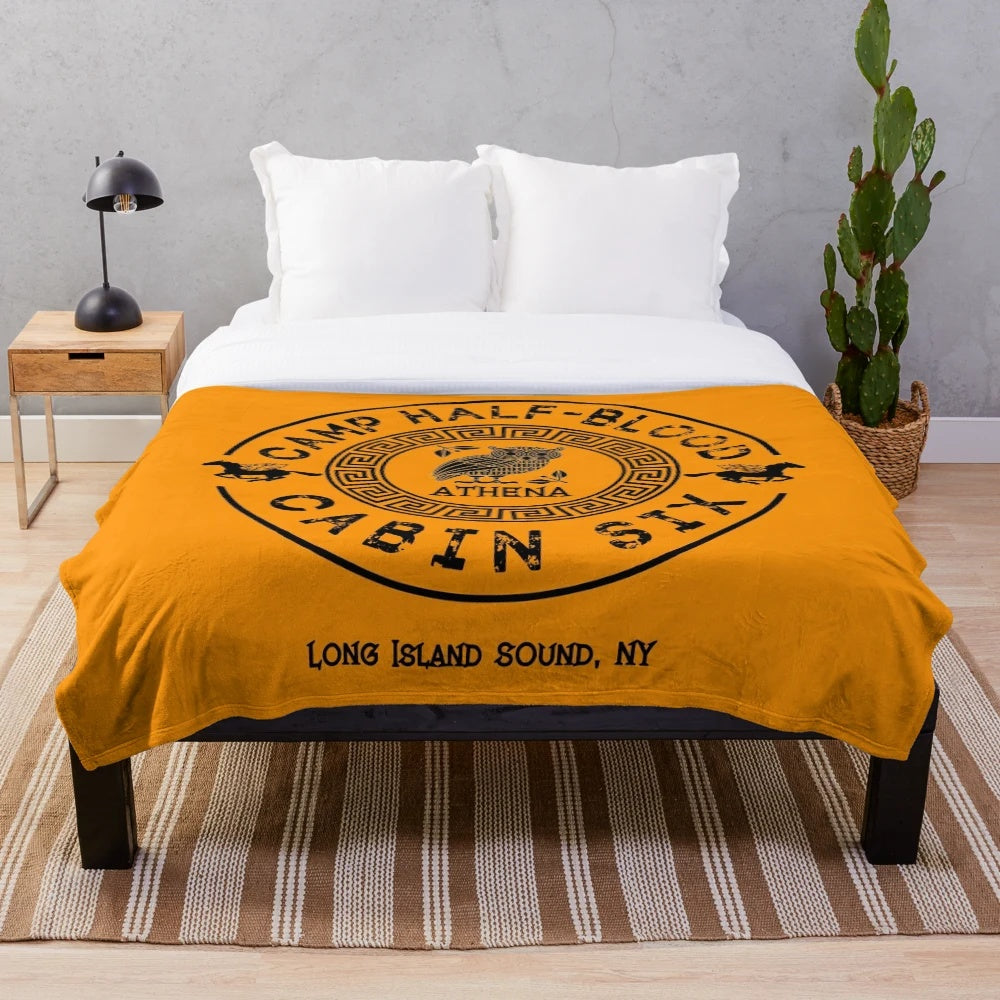 Percy Jackson Cabin Six Athena Plush Blanket