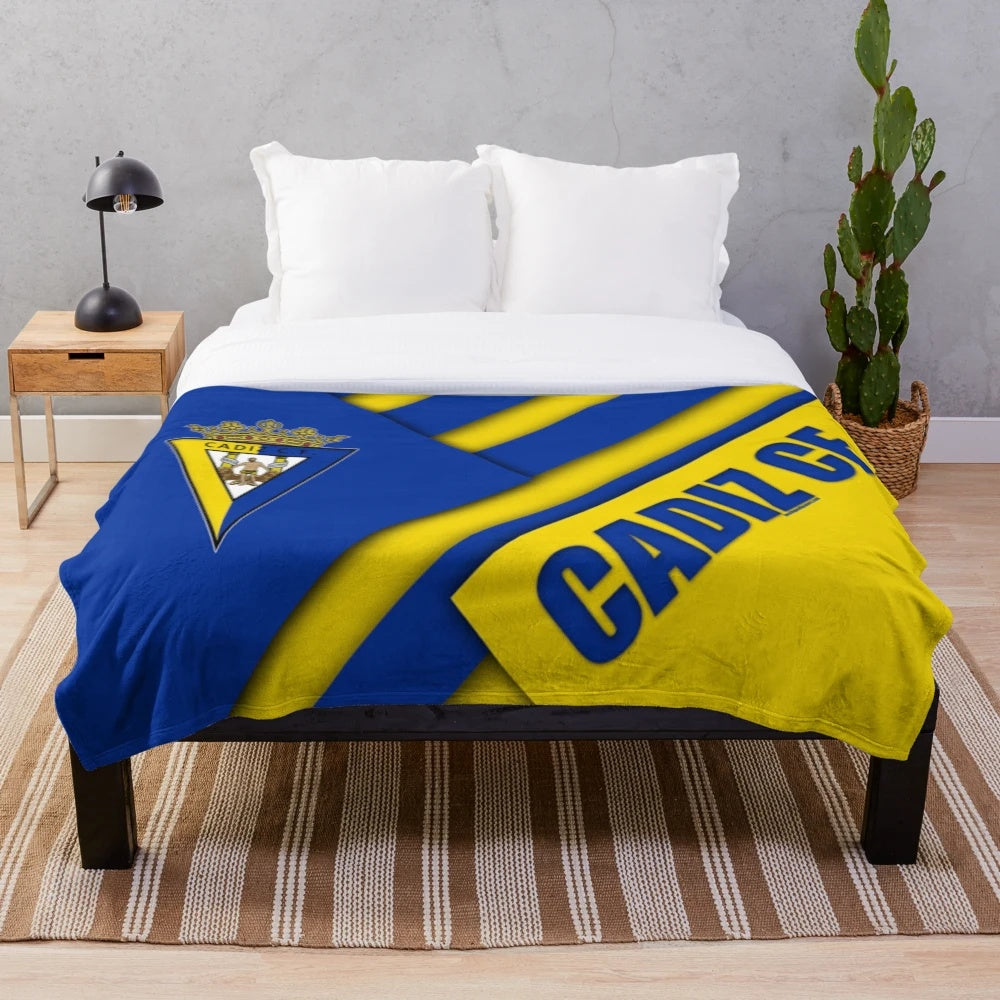 CADIZ FC-inspired plush blanket