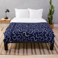 Caenorhabditis elegans model organism plush blanket