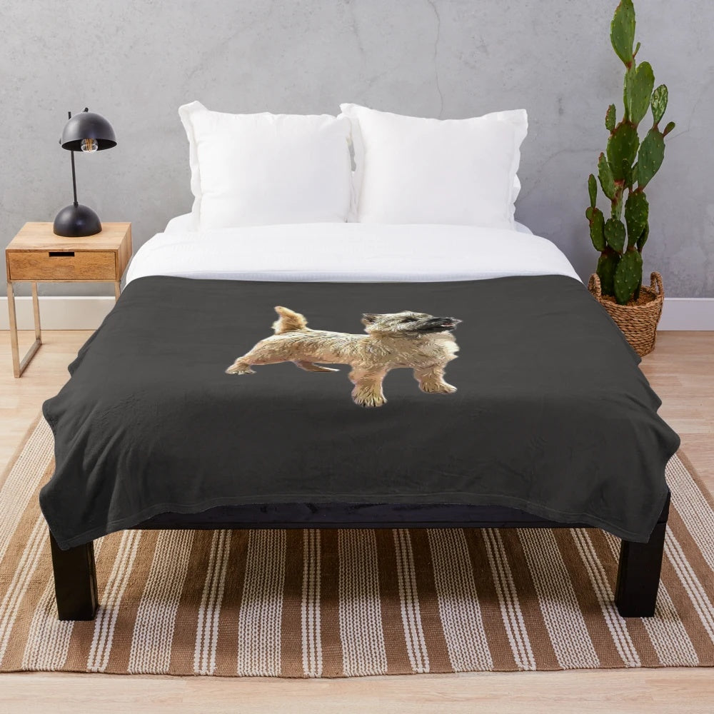Soft and Snuggly Cairn Terrier Plush Blanket