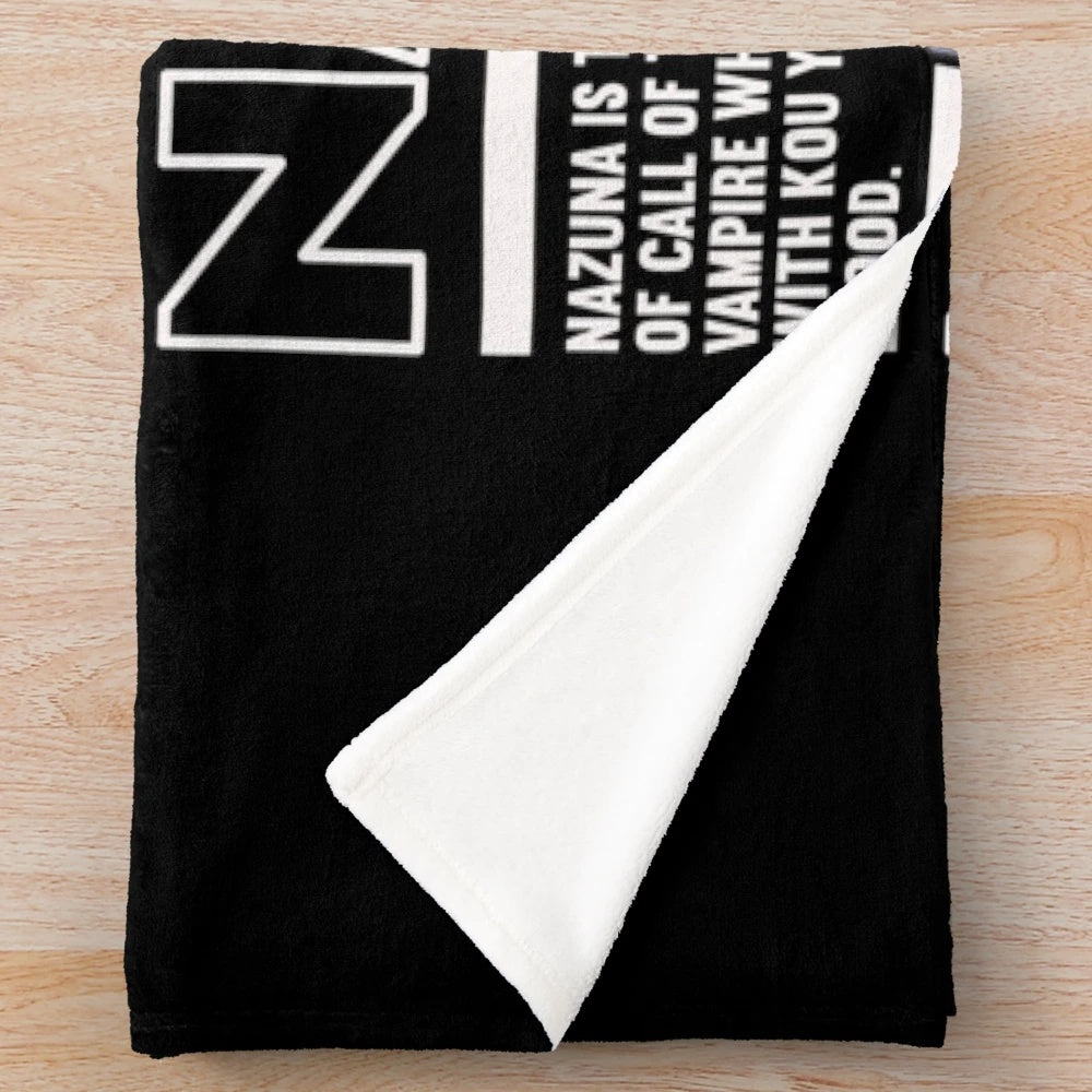 Call of the Night Nazuna Plush Blanket - Soft and Cuddly Anime Inspired Decor