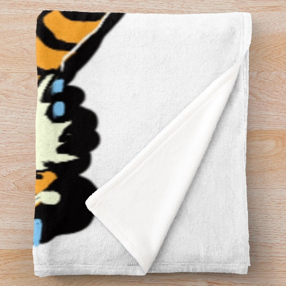 Calvin and Hobbes inspired plush blanket