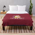 Soft and durable plush blanket featuring the Calvin Knight logo