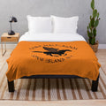 Camp Half-Blood inspired plush blanket featuring characters from the Percy Jackson series